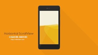 Xamarin Android Tutorial  Horizontal Scroll View [upl. by Koy]