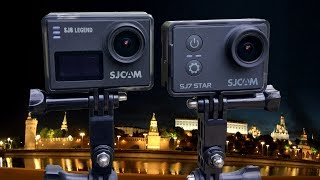 SJ7 Star vs SJ6 Legend сравнительное Ночное видео comparative Night video 4K  25K  1080p [upl. by Wendt295]