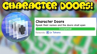 CHARACTER DOORS BADGE 🔴ALL NAMES🔴THE CLASSIC ROBLOX [upl. by Asital371]