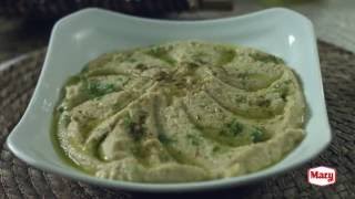 Hummus de Garbanzos  Alimentos Mary  Recetas [upl. by Timofei]