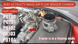 Audi A3 Faulty Mass Air Flow Sensor Replaced Due to the Engine Running in a Limp Mode [upl. by Kerwinn]