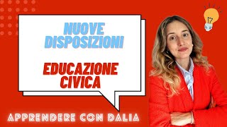 Nuove disposizioni di educazione civica [upl. by Alaet]