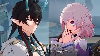 Honkai Star Rail march react to dan heng sigma glow up cutscene [upl. by Merle466]