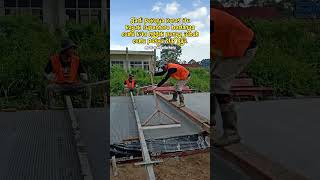 Trik membuat garis pada cor beton agar lurus short construction concrete grooving line inhil [upl. by Ahkihs]