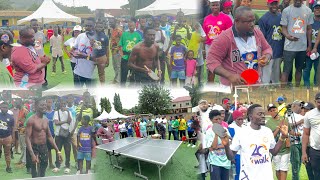 Massive crowd pulled up to watch Kwadwo Nkansah Lilwin vs Rev Isaac Osei Bonsu Table tennis Match [upl. by Daukas]