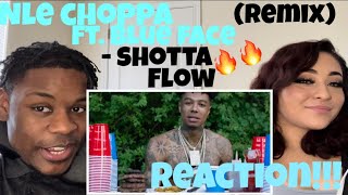 Shotta Flow Remix Official Video  NLE Choppa Ft Blueface  REACTION STILL A BANGER [upl. by Ulda583]