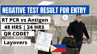 RT PCR or ANTIGEN TEST HERES HOW TO COMPLY FOR A SMOOTH TRIP TO THE PHILIPPINES [upl. by Hessney]