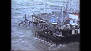 1983 Santa Monica Pier Collapse Storm TV News Coverage [upl. by Almallah]