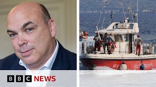 Body of UK tech tycoon Mike Lynch recovered but daughter still missing  BBC News [upl. by Eednar]