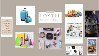 HOSTEL ESSENTIALS [upl. by Madi197]