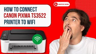 How to Connect Canon Pixma TS3522 Printer to WiFi  Printer Tales [upl. by Keelin364]