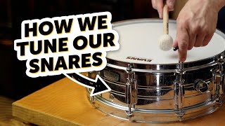 How We Tune Our Snares  feat the Evans Tune Up Kit [upl. by Ariela700]