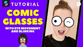 3D Comic Glasses with Eye Movement Spark AR Tutorial [upl. by Cutcliffe]