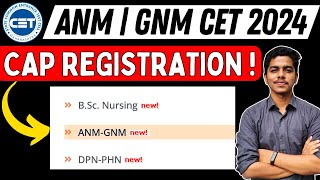 MH Nursing CET 2024  ANM amp GNM CAP Registration Process Started  bscnursing [upl. by Marthe414]