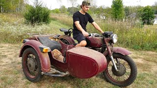 Rare Russian Military Motorcycle First Ride In 30 Years [upl. by Kerge]