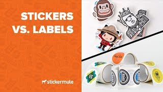 Stickers vs Labels  Whats the difference [upl. by Nitsreik640]