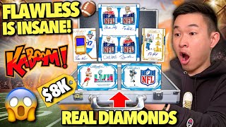 THE NEW 8K FLAWLESS BOX IS INSANE KABOOM 😱🔥 2023 Panini Flawless NFL Football Hobby Box Review [upl. by Hoopes]