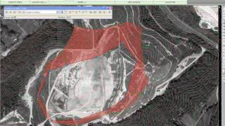 Landfill design  Example of determining how much air space remains using civil 3d [upl. by Isleen634]