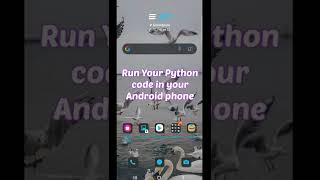 How to run Python on Mobile  Python 3 on android phone using Pydroid App [upl. by Olrak575]