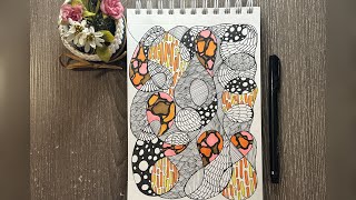 Quick Mental health hack  Calm anxious thoughts with art patterns mindfulness stressrelief art [upl. by Howard]