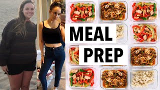 WEIGHT LOSS MEAL PREP WEEK FOR WOMEN 1 WEEK IN 1 HOUR  how I lost 50 lbs [upl. by Yesima]