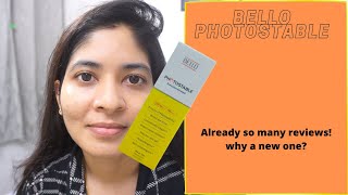 Bello Photostable sunscreen review second time  Sunscreen 3 [upl. by Itsirhc]