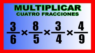 ✅👉Multiplicacion de 4 Fracciones ✅ Como Multiplicar Cuatro Fraccioens [upl. by Eniotna848]