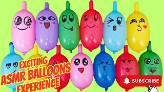 ASMR SQUEEZING BALLOONS LATEX EXCITING  Funny Slime Balloon Blow Video Experiment [upl. by Rebmac]