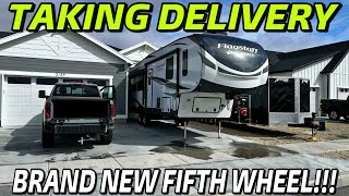 Taking Delivery Of A 2024 Forest River Flagstaff Classic Fifth Wheel Huge Solar And Shocker Air [upl. by Aggy]