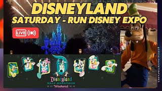 Saturday Run Disney Expo LIVE Disneyland Mickeys Mix Fireworks Magic Key Haunted Mansion Holiday [upl. by Stewart]