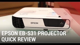 Epson EBS31 SVGA Projector  Review India [upl. by Hitt]