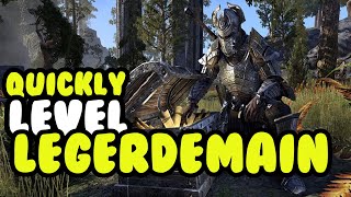 How to POWERLEVEL Legerdemain in ESO Elder Scrolls Online Guide PC PS4 Xbox [upl. by Goldshell517]