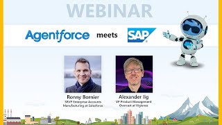 Agentforce meets SAP  Webinar von Vigience und Salesforce [upl. by Anaidni]