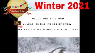 Dangerous Winter storm hits the North East Winter Storm 2021 part 2 of 3 [upl. by Leumel169]