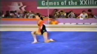 3rd T China Zhou Ping FX  1984 Olympic Games 9350 [upl. by Chabot539]