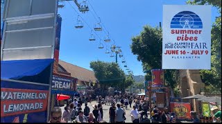 Alameda County Fair Summer Vibes in Pleasanton CA  Last Weekend of Fun [upl. by Harmaning]