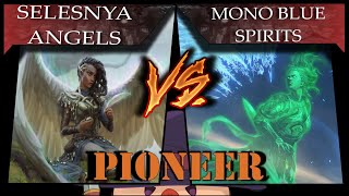 Torneo Pioneer  Selesnya Angels vs Mono Blue Spirits Ronda 2 magicthegathering [upl. by Nessi]