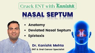 NASAL SEPTUM  EPISTAXIS  DNS  ANATOMY OD SEPTUM  ENT LECTURES  DR KANISHK MEHTA [upl. by Suiraj]