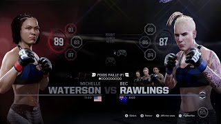 Ea sports ufc 2  Michelle Waterson vs bec amp paige [upl. by Norek]