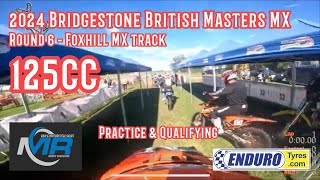 Bridgestone British Masters MX  Round 6  125cc Practice amp Qualifying [upl. by Ahsyt]