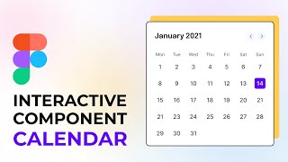 Figma Tutorial  Interactive Component Calendar Design  MrSid [upl. by Freud]