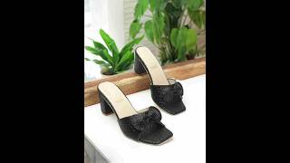 Black sandal party wear sandals for women ❤️ trending sandal viralvideo [upl. by Aibar134]