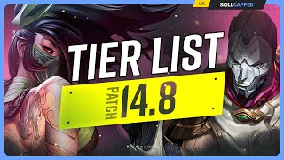 NEW TIER LIST for PATCH 148  League of Legends [upl. by Deeann]