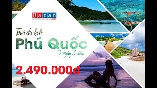 Tour Phú Quốc 3N3Đ trọn gói 2490000đ [upl. by Eiclud]