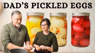 How to Make Pickled Eggs  Canning for Long Term Storage [upl. by Alaunnoif]