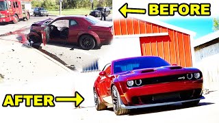 Building a Destroyed 2018 Challenger Hellcat Widebody in Minutes [upl. by Ciryl641]