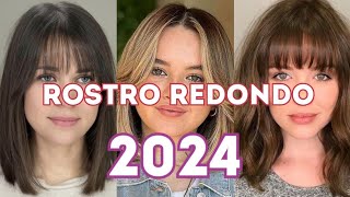 50 Cortes CARA REDONDA 2024 ✂️ MODERNOS para ROSTRO REDONDO [upl. by Aluk755]