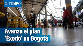 62000 viajeros saldrán de terminales en Bogotá  El Tiempo [upl. by Centonze]