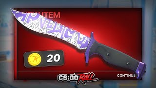 20 TO A BOWIE KNIFE ON CSGOROLL [upl. by Eanal862]