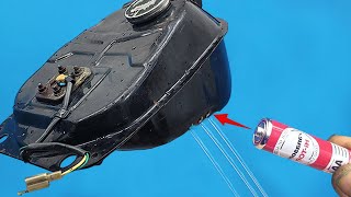 Why Didnt I Know This For 50 Years Tips and Tricks to Fix a Leaking Gas Tank Using a 15v Battery [upl. by Saxen56]